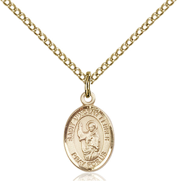 14kt Gold Filled Saint Vincent Ferrer Pendant