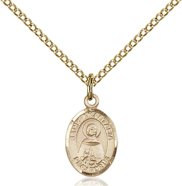 14kt Gold Filled Saint Anastasia Pendant