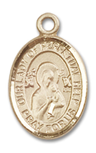 14kt Gold Our Lady of Perpetual Help Medal