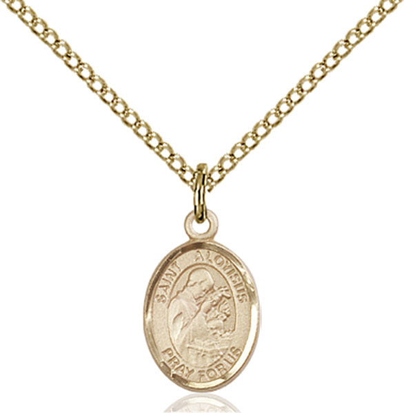 14kt Gold Filled Saint Aloysius Gonzaga Pendant