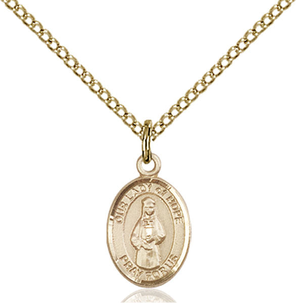 14kt Gold Filled Our Lady of Hope Pendant