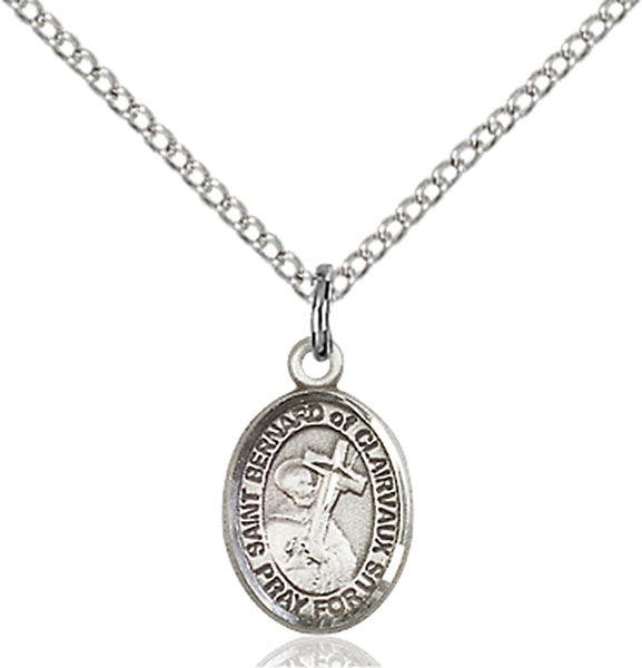 Sterling Silver Saint Bernard of Clairvaux Pendant