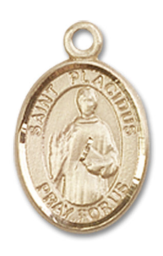 14kt Gold Filled Saint Placidus Pendant