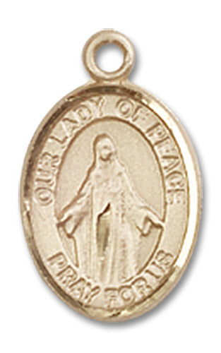 14kt Gold Our Lady of Peace Medal