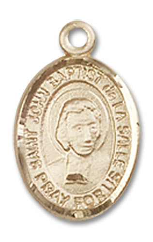 14kt Gold Saint John Baptist de La Salle Medal