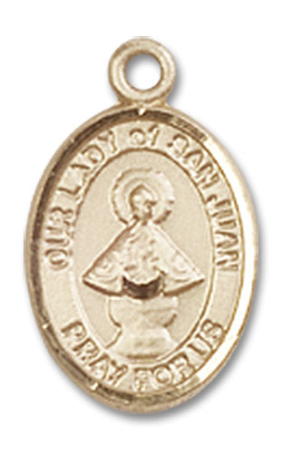 14kt Gold Our Lady of San Juan Medal
