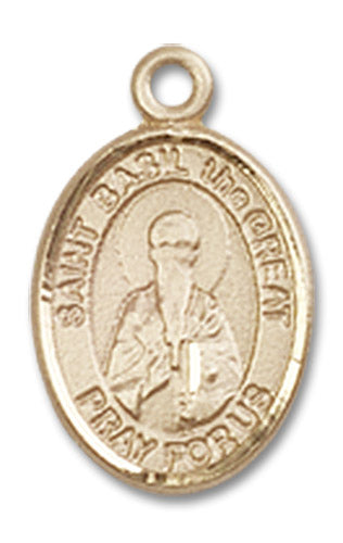 14kt Gold Saint Basil the Great Medal