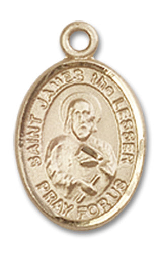 14kt Gold Saint James the Lesser Medal
