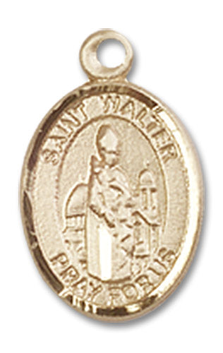 14kt Gold Saint Walter of Pontoise Medal