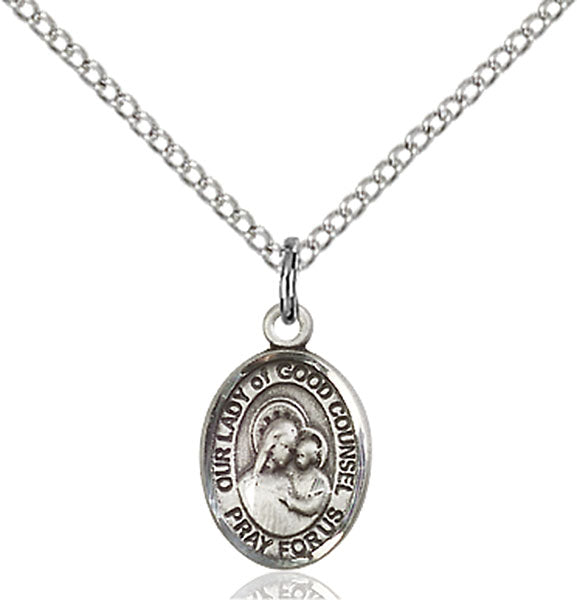 Sterling Silver Our Lady of Good Counsel Pendant