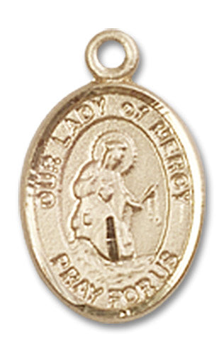 14kt Gold Our Lady of Mercy Medal