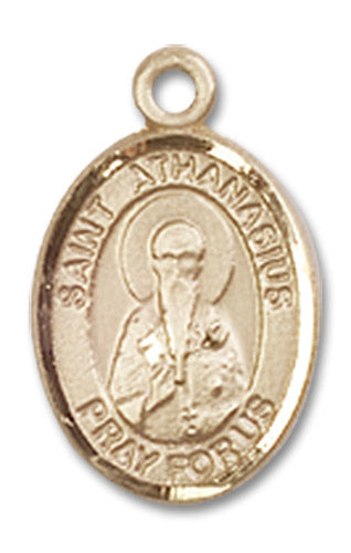 14kt Gold Saint Athanasius Medal