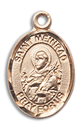 14kt Gold Saint Meinrad Of Einsideln Medal