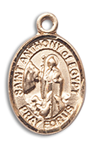 14kt Gold Saint Anthony Of Egypt Medal