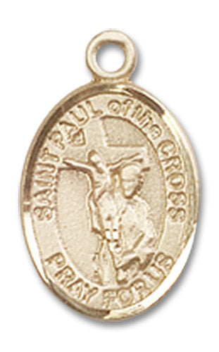 14kt Gold Saint Paul of the Cross Medal
