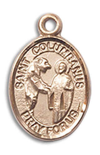 14kt Gold Saint Columbanus Medal
