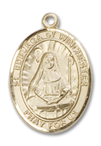 14kt Gold Filled Saint Edburga of Winchester Pendant