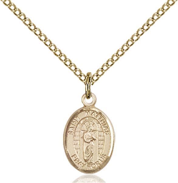 14kt Gold Filled Saint Matthias the Apostle Pendant