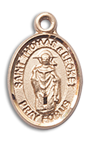 14kt Gold Saint Thomas A Becket Medal