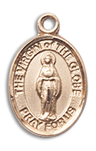 14kt Gold Filled Virgin Of The Globe Pendant