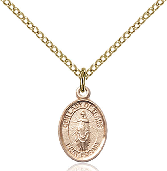 14kt Gold Filled Our Lady Of Tears Pendant