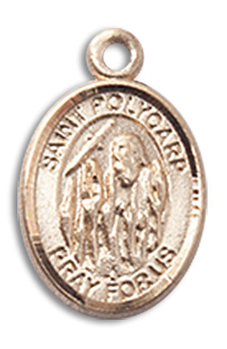 14kt Gold Saint Polycarp Of Smyrna Medal