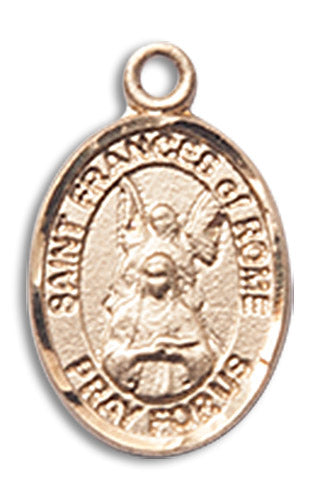14kt Gold Saint Frances Of Rome Medal