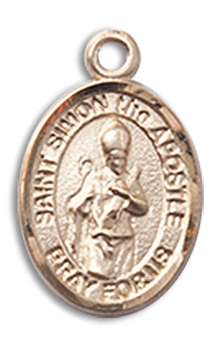 14kt Gold Filled Saint Simon Pendant