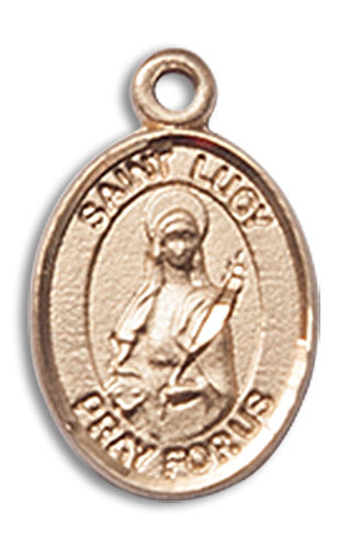 14kt Gold Saint Lucy Medal