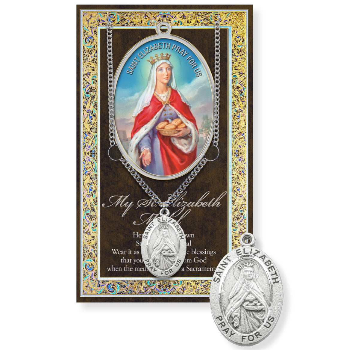 Saint Elizabeth Biography Pamphlet and Patron Saint Medal