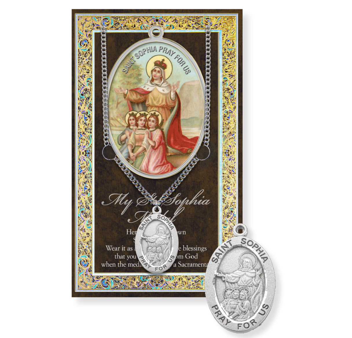Saint Sophia Biography Pamphlet and Patron Saint Medal