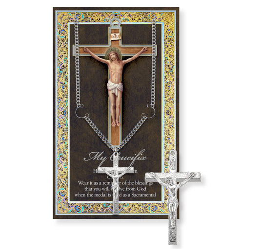 Crucifix Biography Pamphlet and Crucifix
