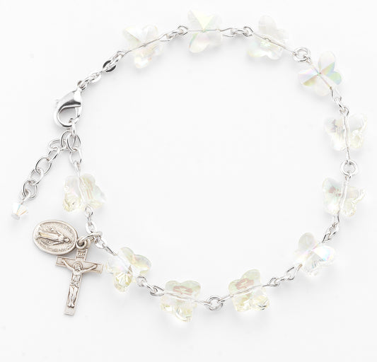 Aurora Butterfly Rosary Bracelet