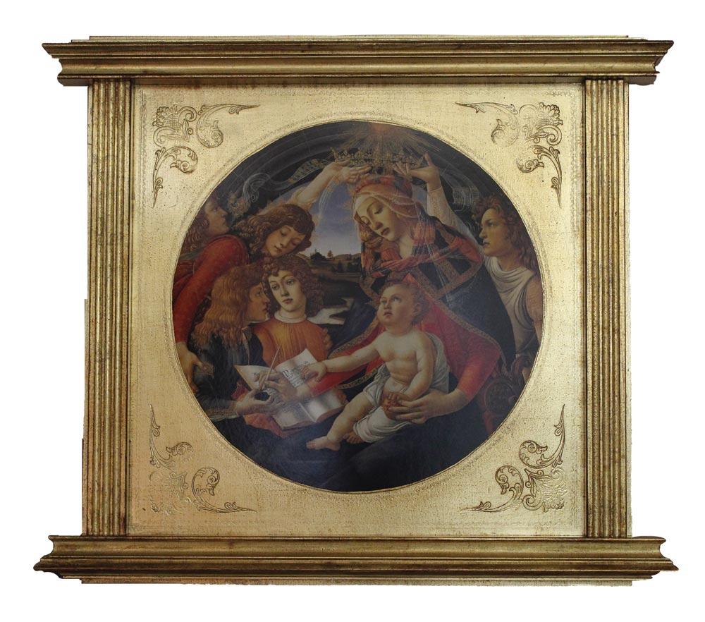 Magnificat Madonna And Child Florentine Plaque by Botticelli