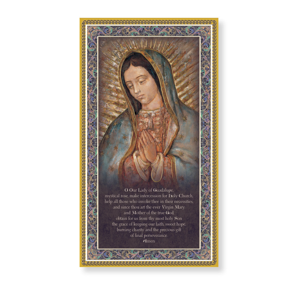 Our Lady of Guadalupe Gold Foil Wood Plaque
