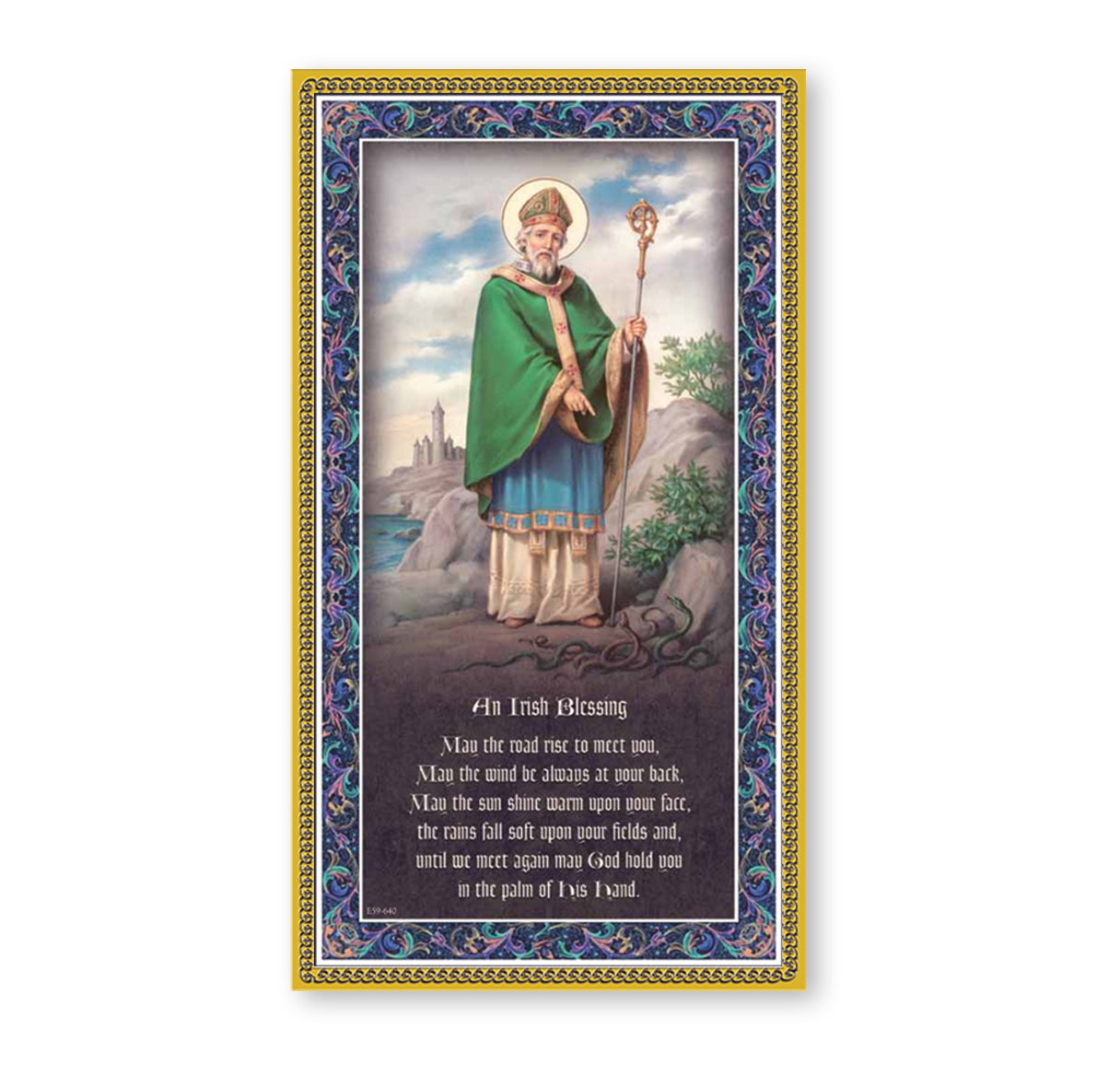 St. Patrick Gold Foil Wood Plaque