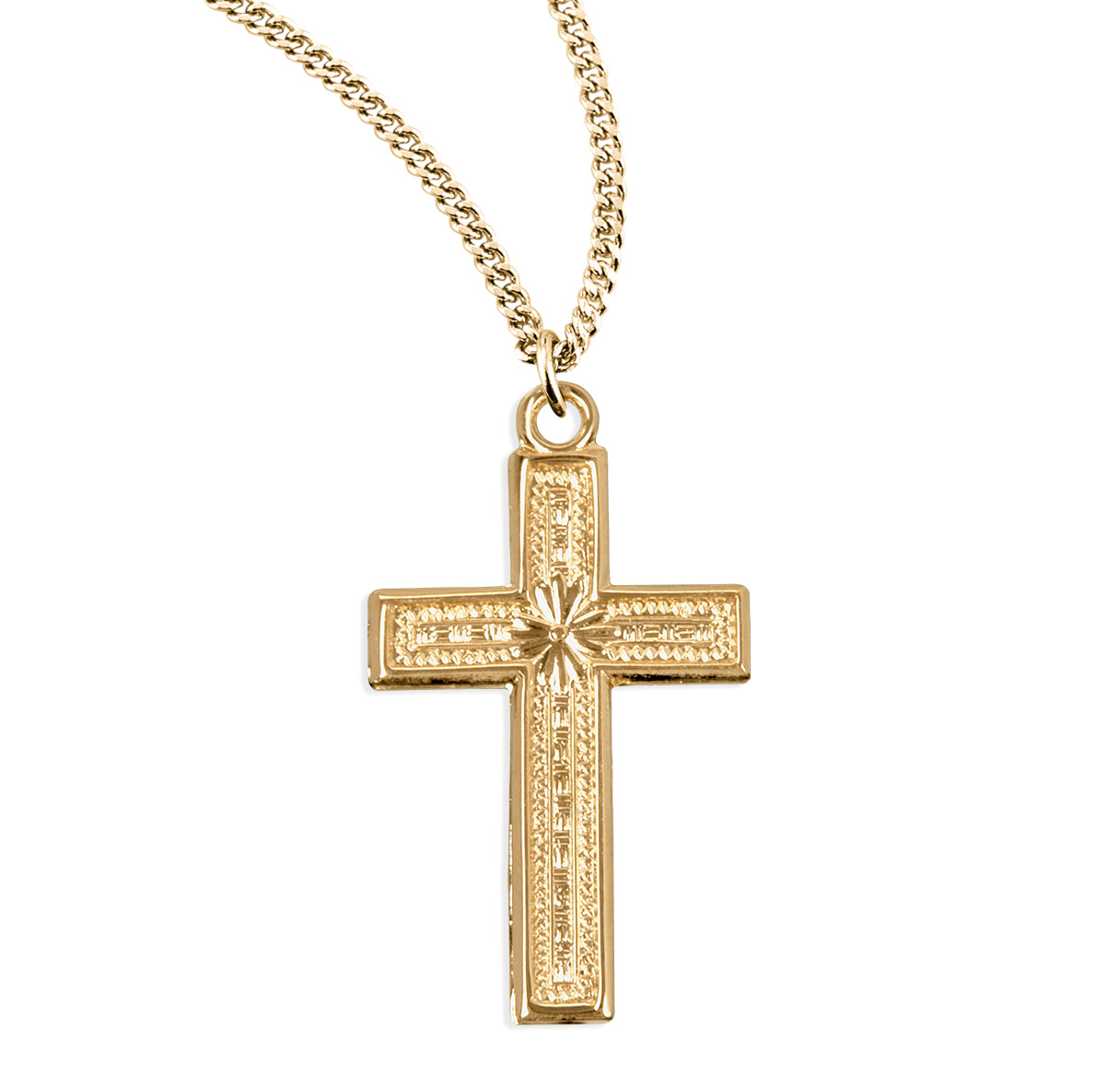 Gold Over Sterling Silver Cross