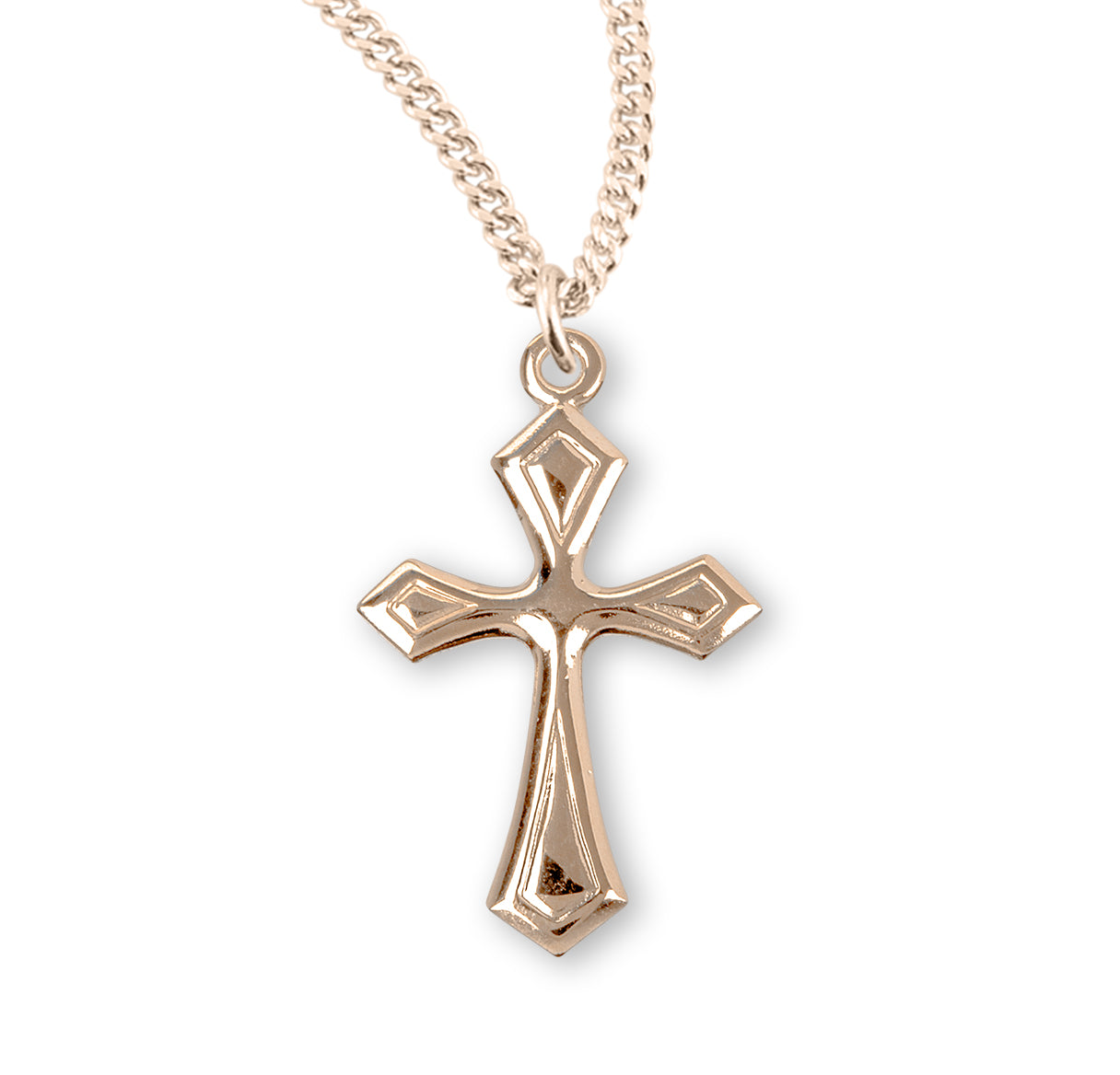 Gold Over Sterling Silver Cross