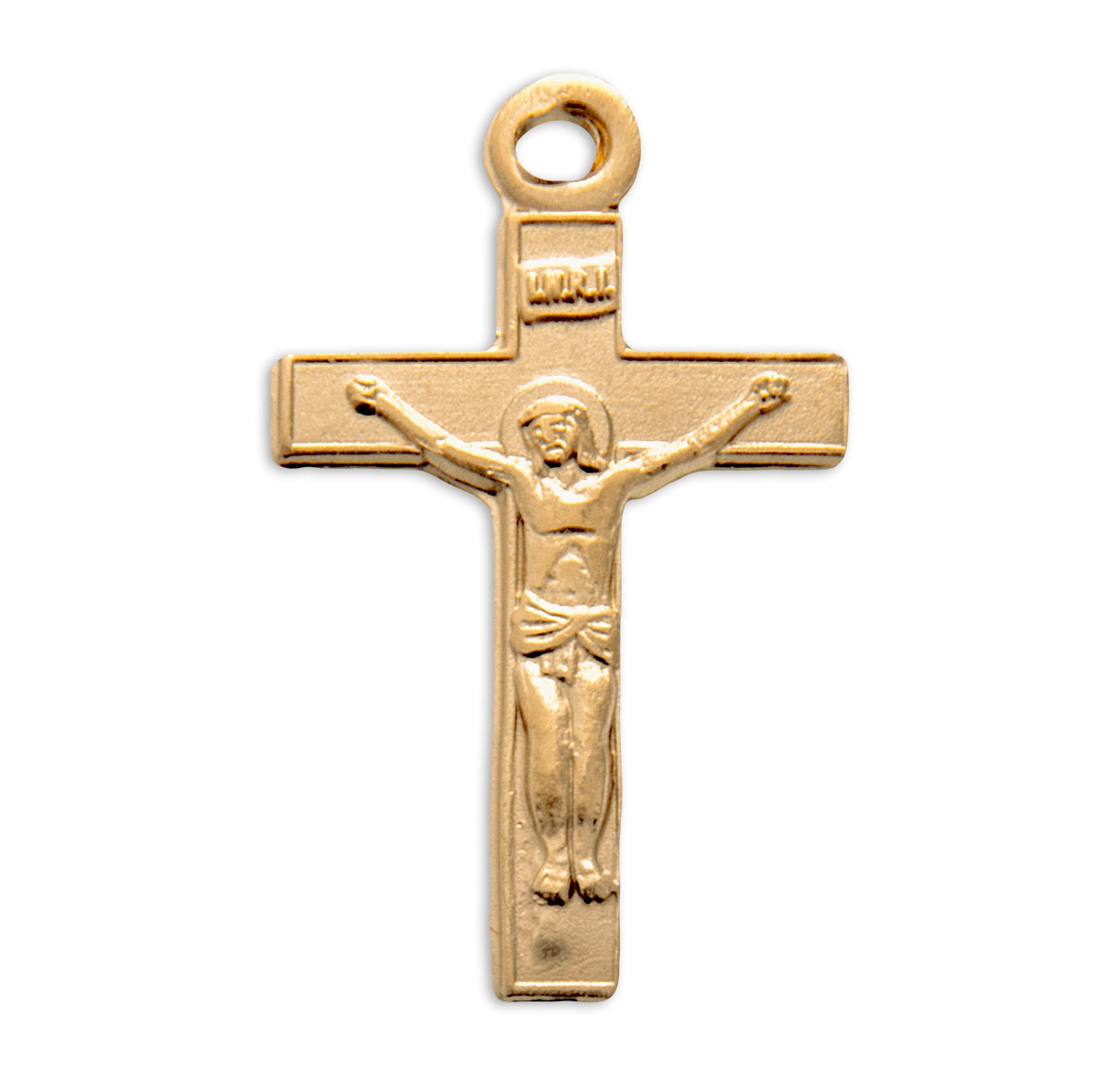 Gold Over Sterling Silver Basic Crucifix