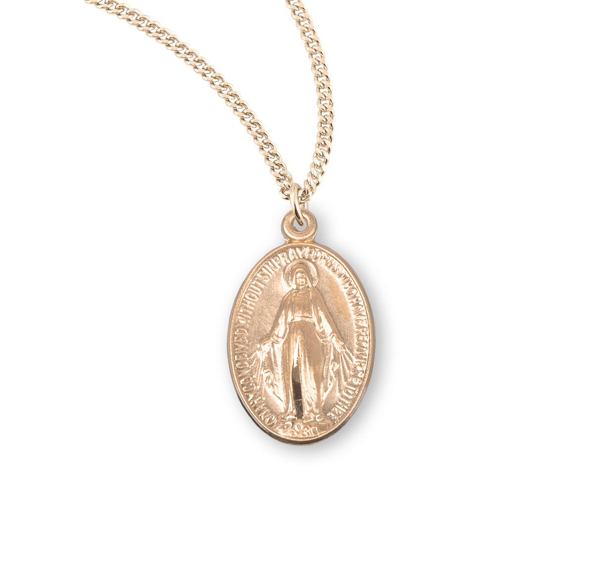 Gold Over Sterling Silver Miraculous Medal