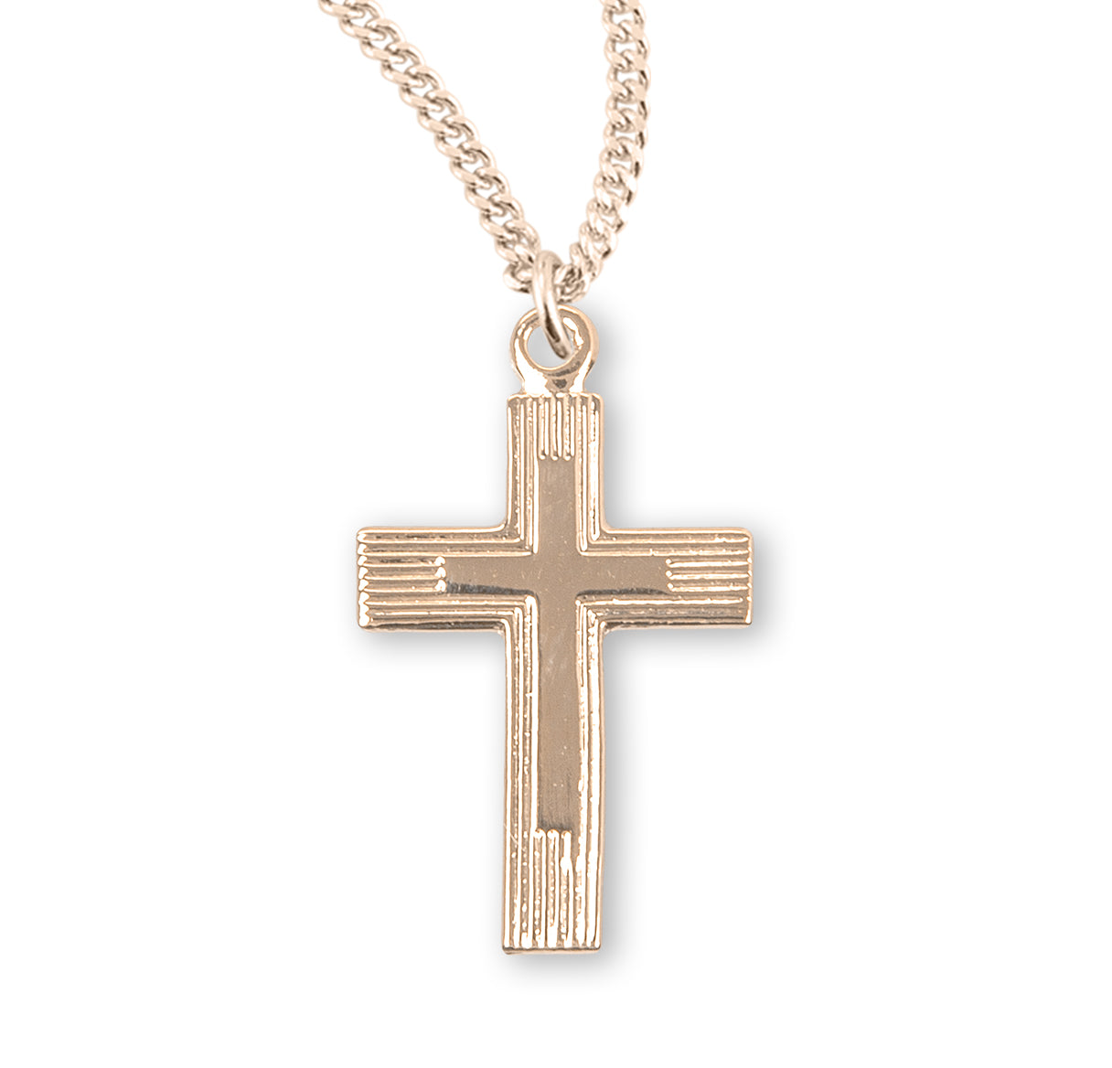 Gold Over Sterling Silver Cross