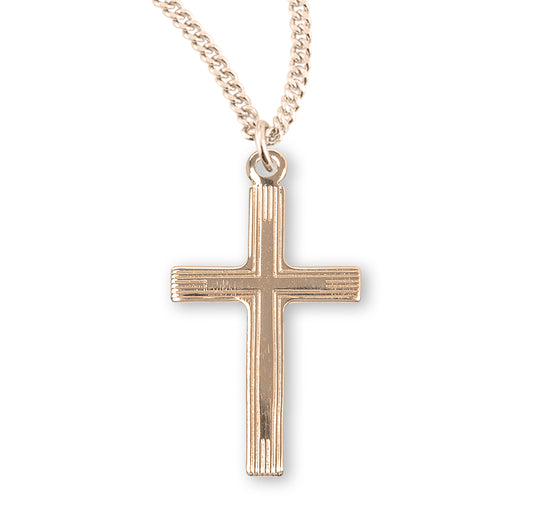 Gold Over Sterling Silver Cross