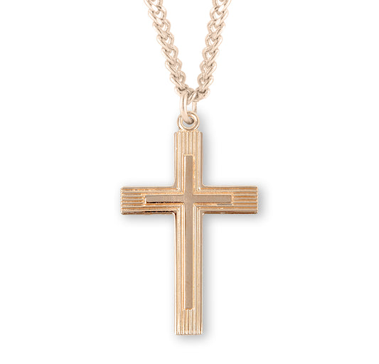 Gold Over Sterling Silver Cross