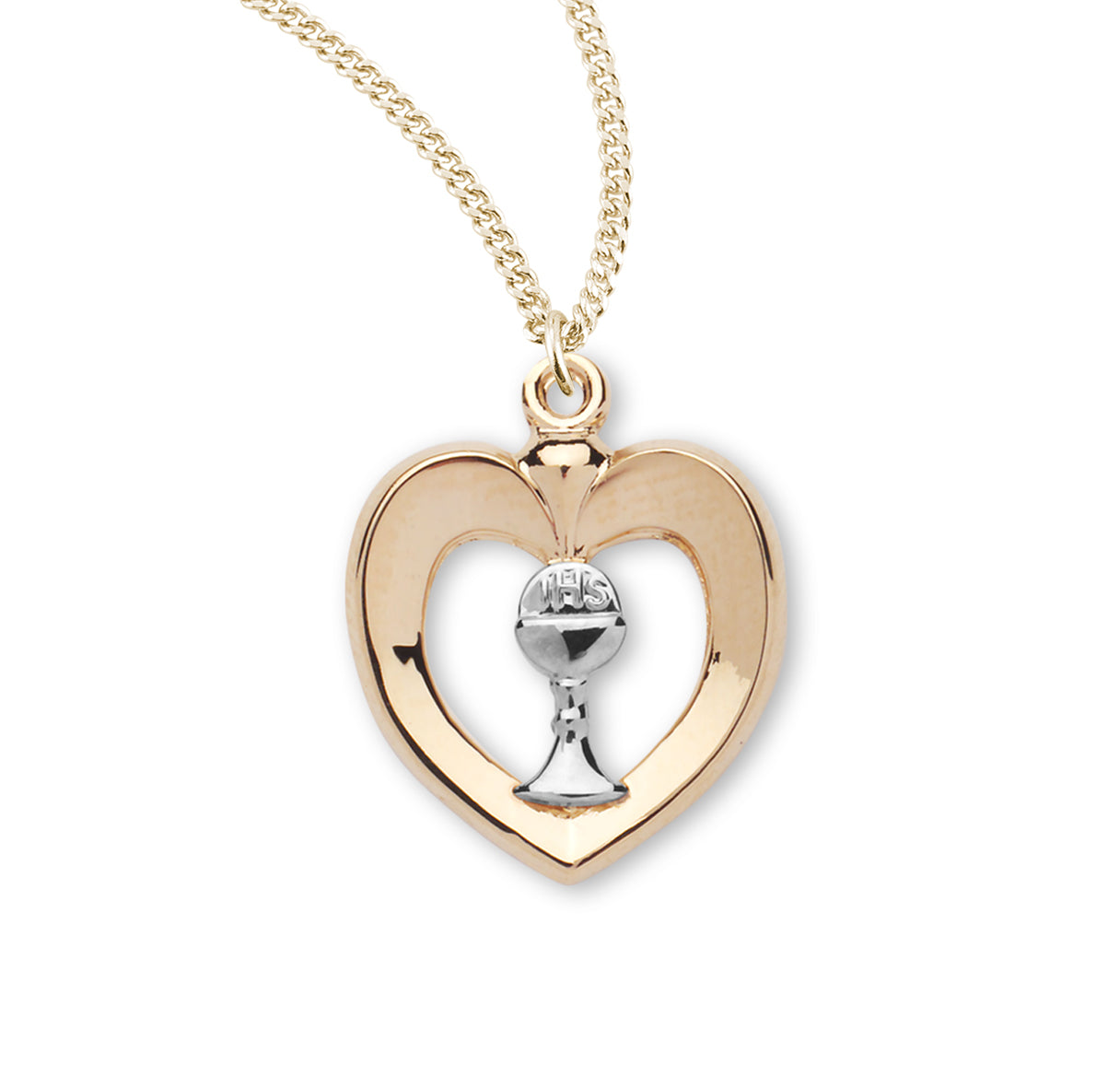 Two-Tone Gold Over Sterling Silver Heart
