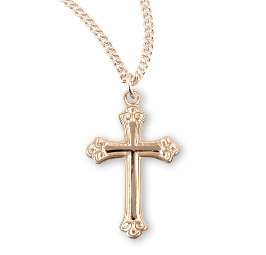 Gold Over Sterling Silver Cross