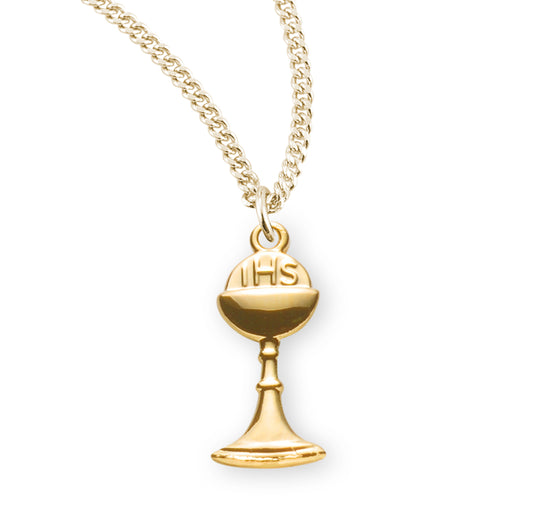 Gold Over Sterling Silver Chalice Pendant