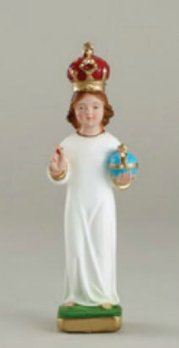 Infant of Prague Statue with Crown 8"