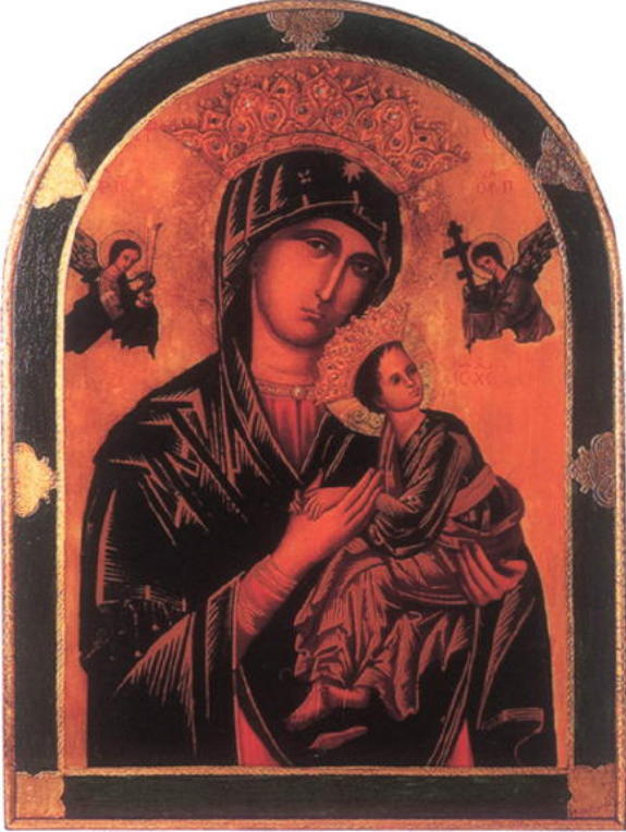 Our Lady Of Perpetual Help Florentine Plaque