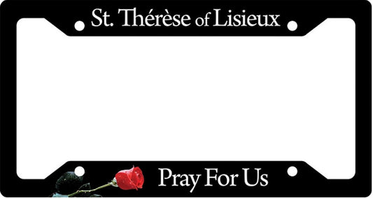 St Therese Of Lisieux License Plate Frame