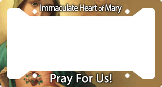 Immaculate Heart of Mary License Plate Frame